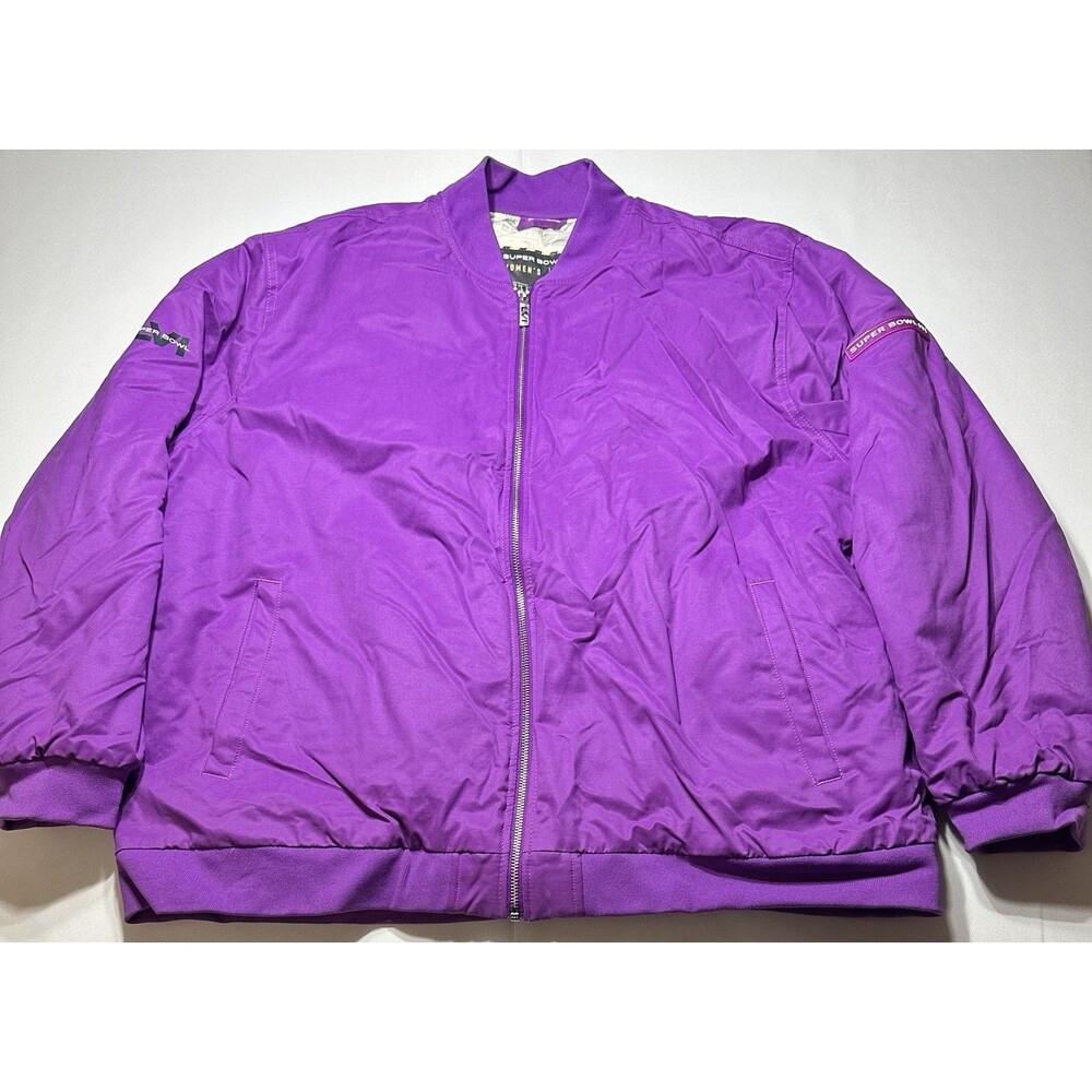 Los Angeles Super Bowl LVI NFL Football Full Zip Blue Jacket Womens Size XXXL